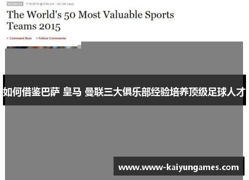 如何借鉴巴萨 皇马 曼联三大俱乐部经验培养顶级足球人才