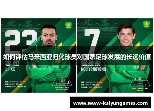 如何评估马来西亚归化球员对国家足球发展的长远价值